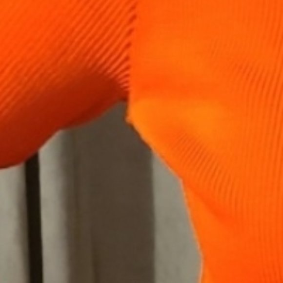 Vintage Orange Ribbed Blouse - Picture 7 of 7